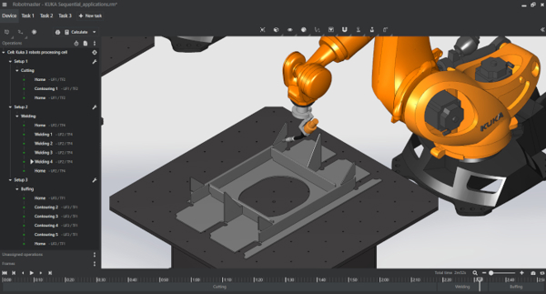 Tekli robotlar için iyileştirilmiş programlama görseli